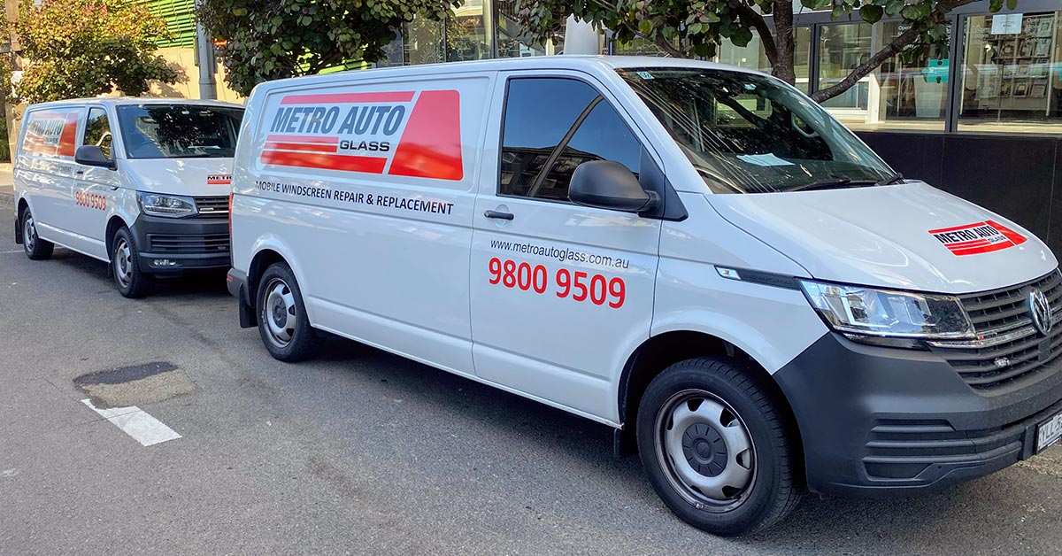 Metro Auto Glass service vans ready for mobile windscreen replacement across Sydney