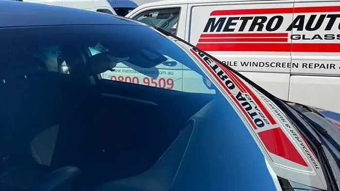 Newly fitted windscreen after replacement by Metro Auto Glass