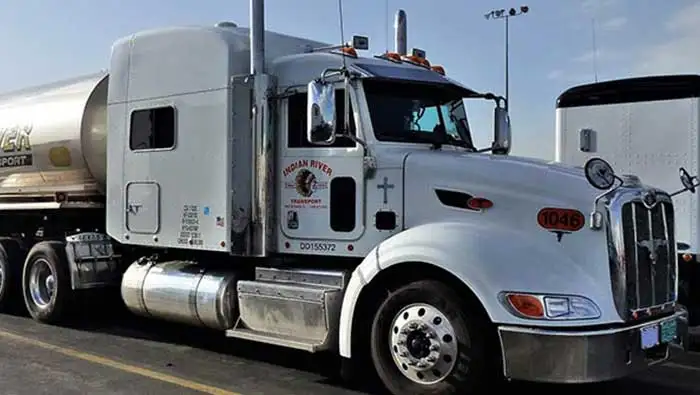 Truck windscreen being replaced